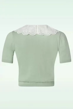 Cutie Cardigan In Seafoam Groen