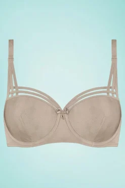 Dame De Paris Glitter-Bh In Beige