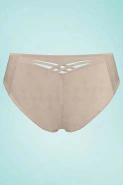 Dame De Paris Glitterbroekje In Beige