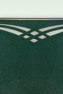 Dame De Paris Slip In Groen En Goud