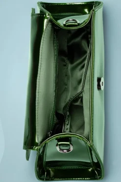 Dance The Night Away Handtas In Metallic Groen