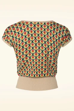 Deep V Top Indy In Creme