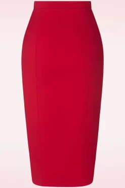 Dianne Pencil Rok In Rood