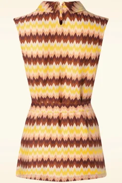 Dita Tunic Top Carmine In Mock Oranje