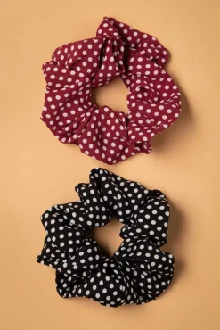 Dotty Scrunchie In Rood
