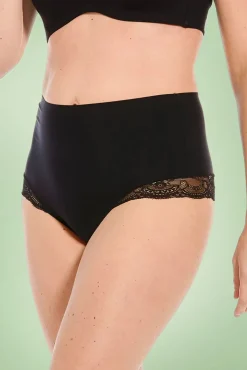 Dream Hi Kanten String In Zwart