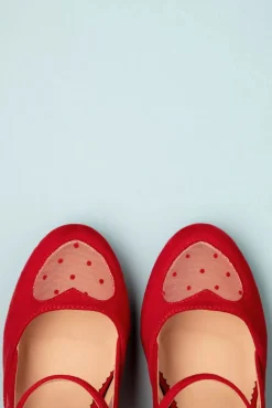 Elegante Spots Pumps In Rood