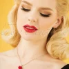 Emma Rose Parelketting In Rood