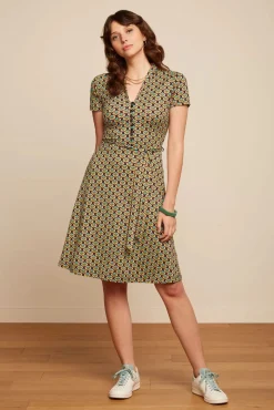 Emmy Indy Jurk In Delphinium Groen