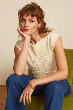 Erin Palette Top In Creme