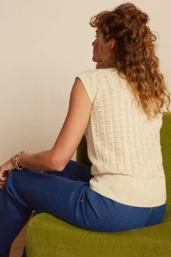 Erin Palette Top In Creme