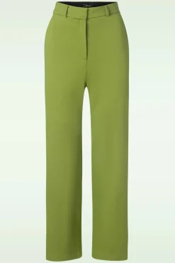 Federica Milano Uni Broek In Woodbine Groen