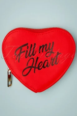 Fill My Heart Portemonnee In Lippenstift Rood
