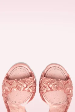Flexi Butterfly Flipflop Sandaaltjes In Glossy Roze