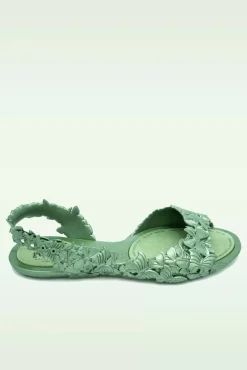 Flexi Butterfly Flipflop Sandaaltjes In Glossy Groen