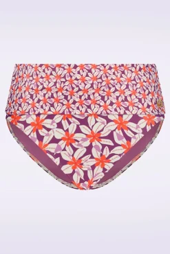 Flipover Summer Flowers Bikinibroekje In Paars