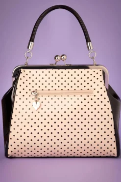 Frances Polka Star Tas In Zwart En Blush