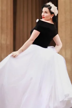 Fremont Maxi Jurk In Zwart En Wit