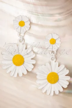 Friendly Wildflower Oorbellen In Wit