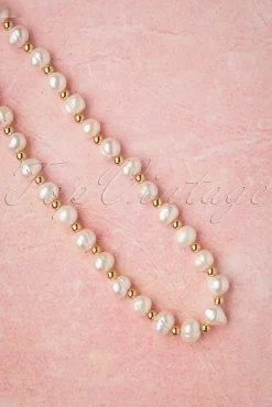 Give Me Pearls Halsketting In Goud En Ivoor