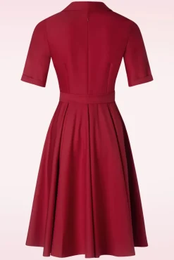 Glenda Swing Jurk In Rood
