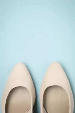 Grazia Suede Pumps In Havermelkbeige