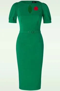 Graziella Pencil Jurk In Groen