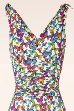 Grecian Vlinder Jurk In Multi
