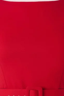 Gwen Pencil Dress In Red