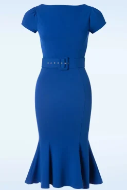 Gwen Pencil Jurk In Koningsblauw