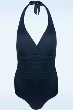 Halter Shaping Badpak In Marineblauw