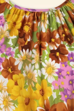 Hazel Marini Jurk In Tuscan Geel