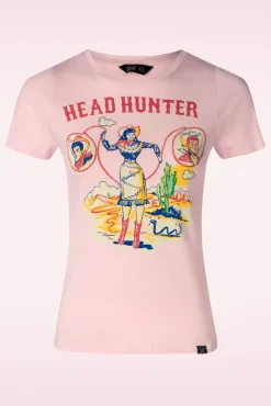 Head Hunter T-Shirt In Roze