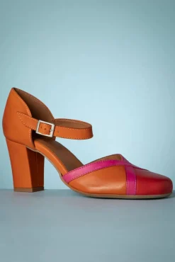 Hedwig Mary Jane Pumps In Scarlet En Oranje