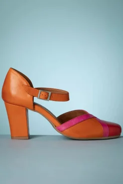 Hedwig Mary Jane Pumps In Scarlet En Oranje