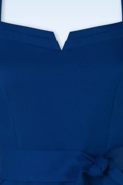 Helena Pencil Jurk In Koningsblauw