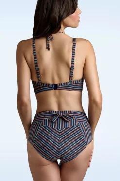 Holi Vintage Bikinibroekje Met Hoge Taille In Multi