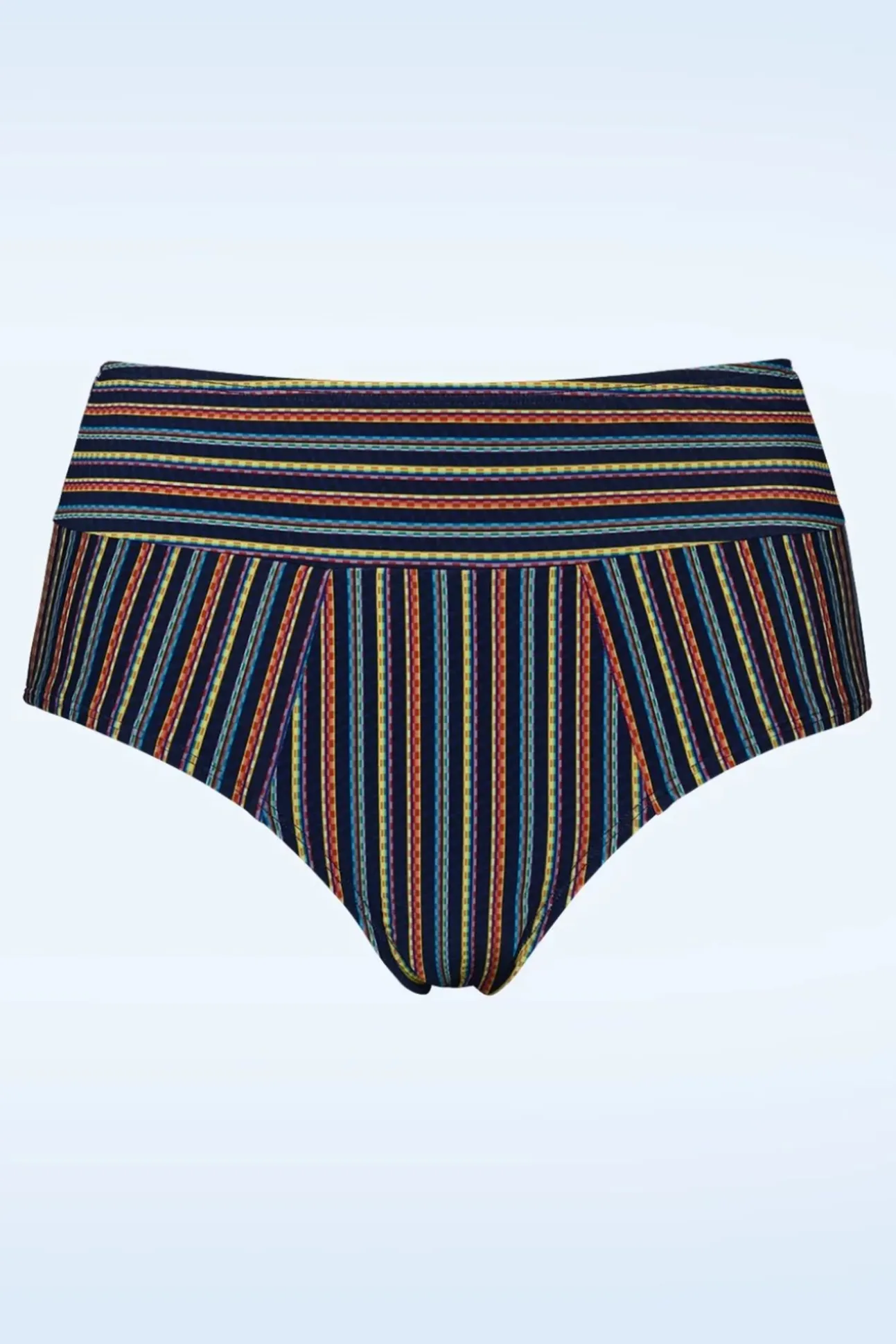 Holi Vintage Bikinibroekje Met Hoge Taille In Multi