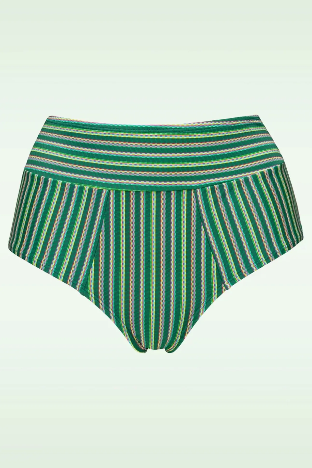 Holi Vintage High Waist Bikini Broekje In Botanisch Groen