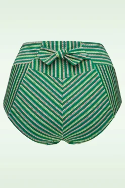 Holi Vintage High Waist Bikini Broekje In Botanisch Groen