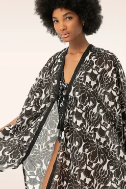 Inca Kimono In Zwart