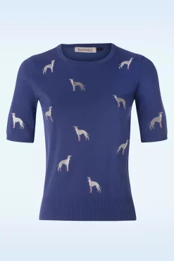 It's A Whippets World Jumper In Blauw