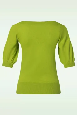 Ivy Cocoon Top In Limoen