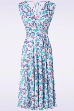 Jane Butterfly Swing Jurk In Wit