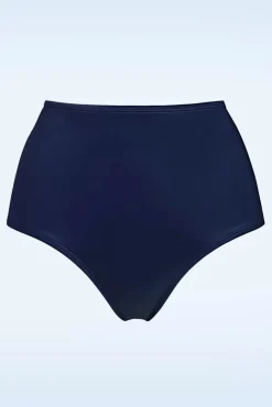 Jet Set High Waist Bikini Broekje In Majestic Blauw
