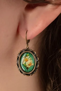 Kamille Oorbellen In Goud