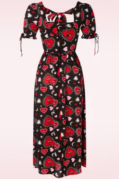 Kate Heart Jurk In Zwart