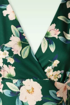 Katie Floral Pencil Jurk In Groen