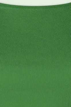 Kaylie Top In Flessengroen