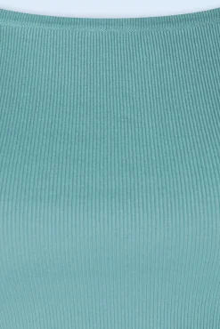 Kaylie Top In Porselein Blauw